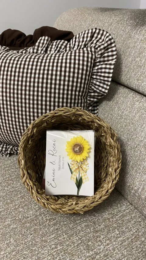 Ayçiçeği Mum Kartlı Hediyelik – Mumlar