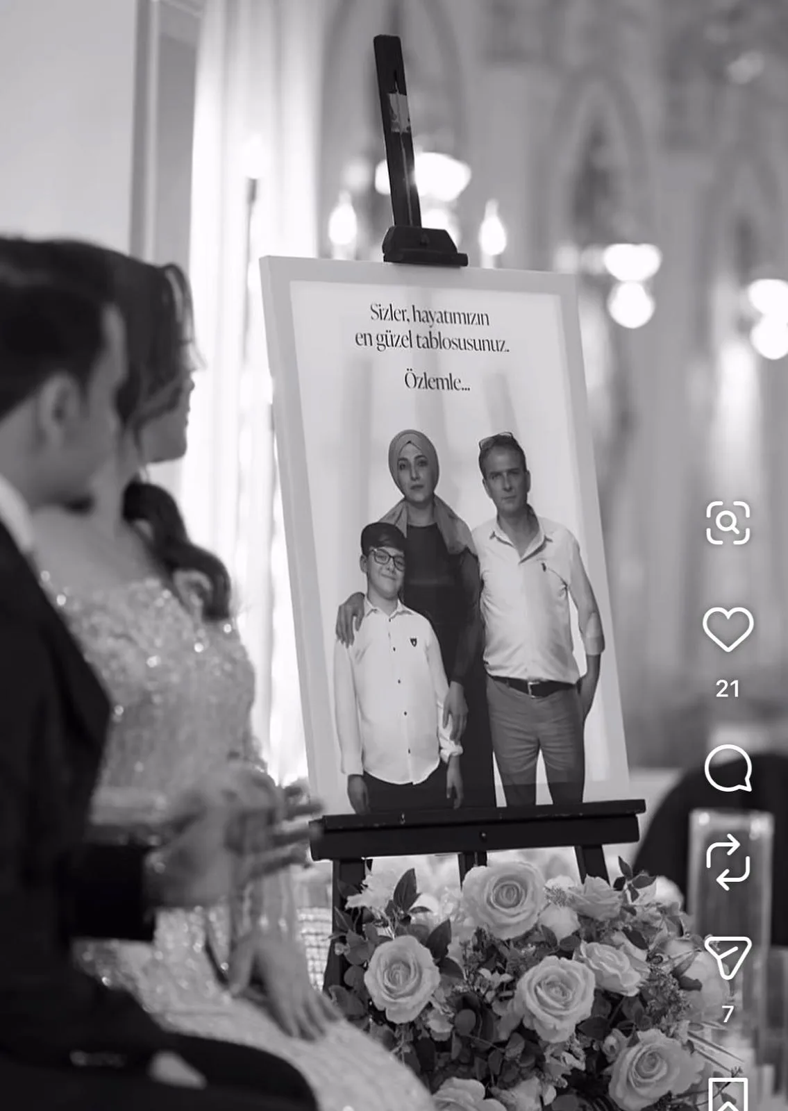 Tubi Event müşterisinin etkinliğinden kişiye özel karşılama panosu fotoğrafı