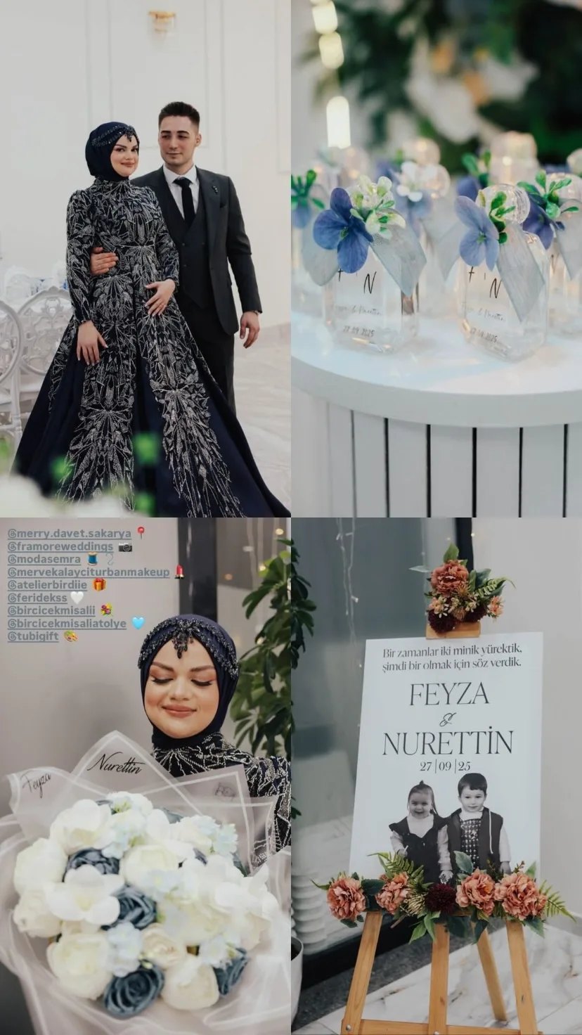 Tubi Event müşterisinin etkinliğinden kişiye özel karşılama panosu fotoğrafı