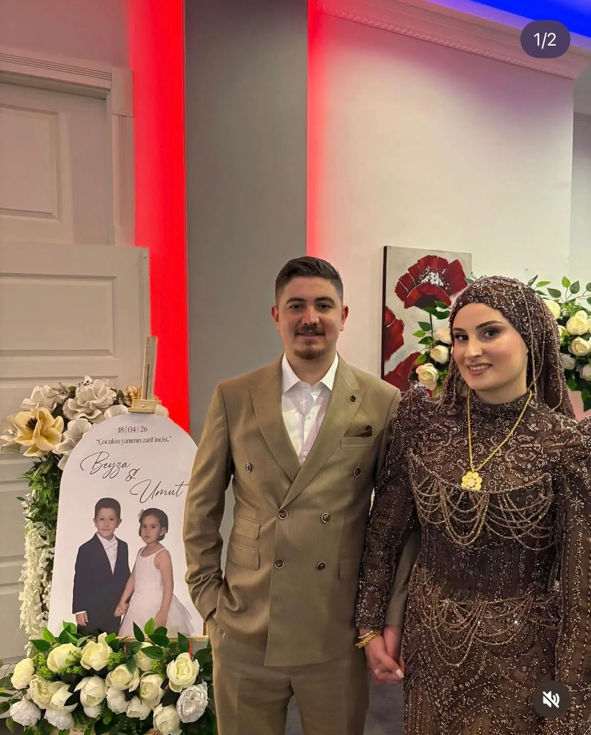 Tubi Event müşterisinin etkinliğinden kişiye özel karşılama panosu fotoğrafı