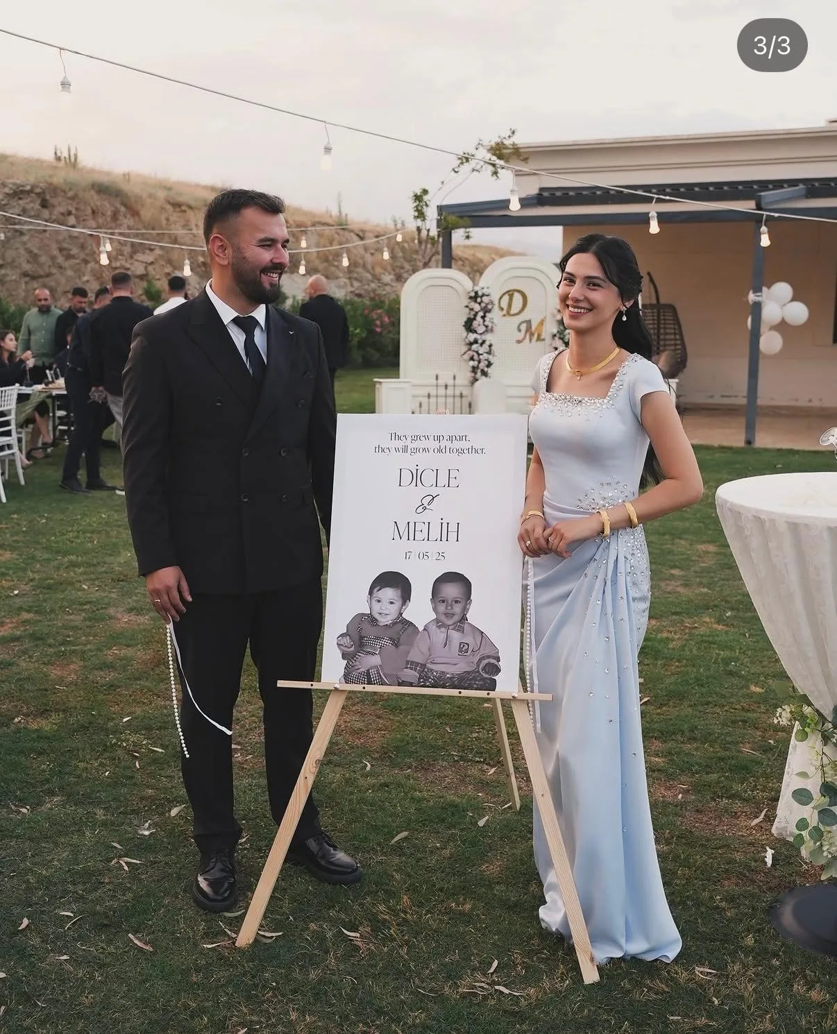 Tubi Event müşterisinin etkinliğinden kişiye özel karşılama panosu fotoğrafı